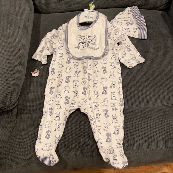 Little Me Pajamas Baby Boy Footie Pajamas New With Tags 3 Months